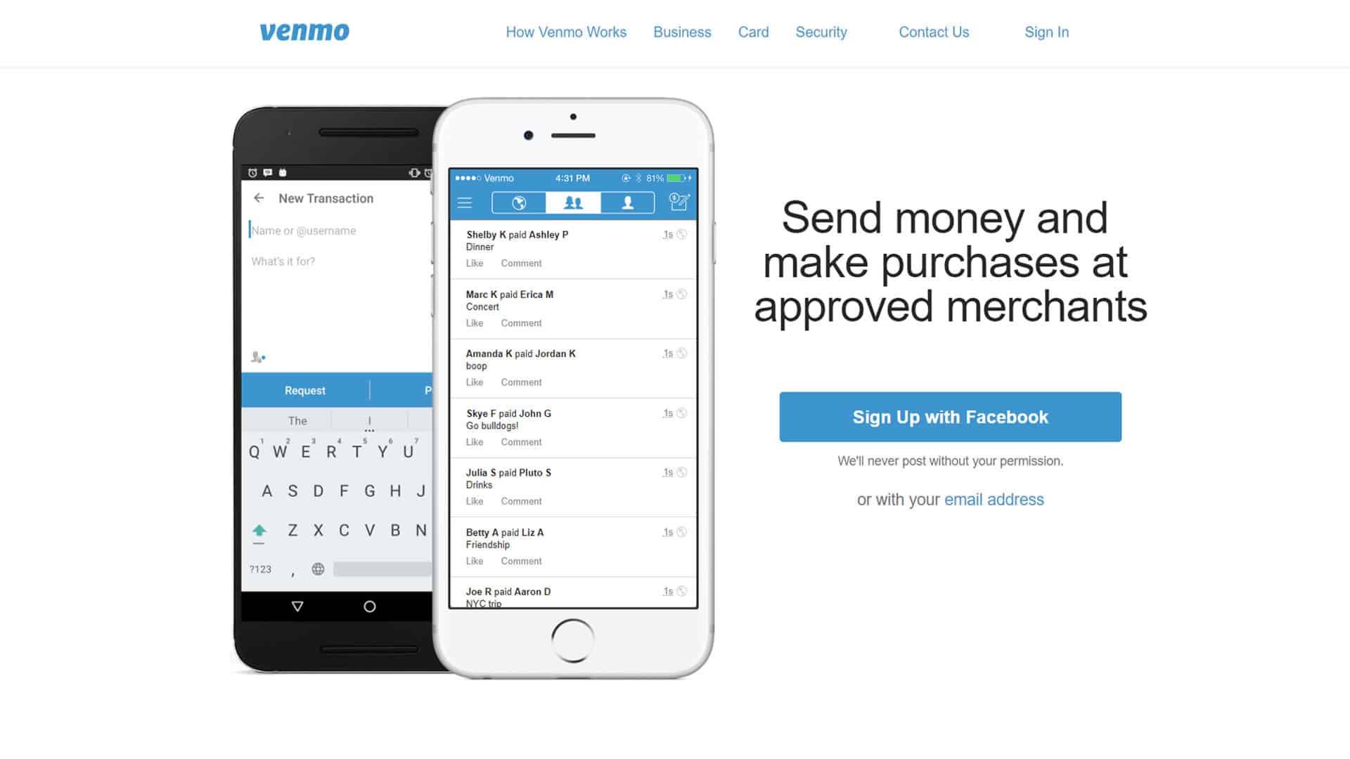 Venmo Home